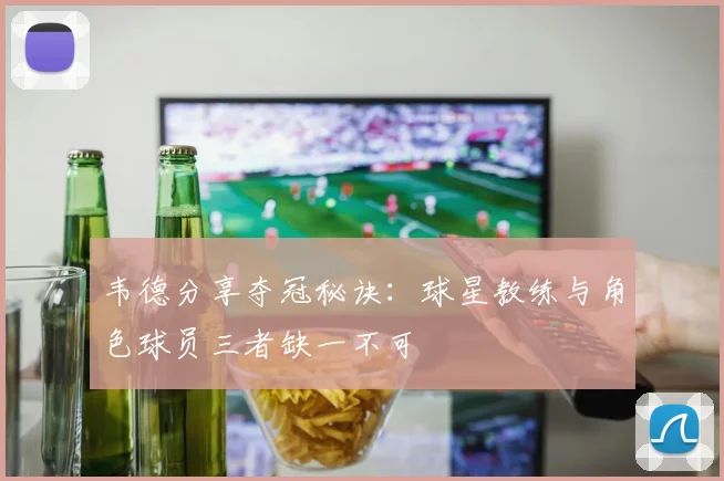 韦德分享夺冠秘诀：球星教练与角色球员三者缺一不可
